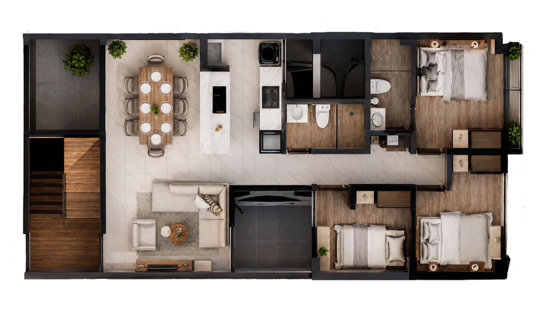 Planta referencial Tipo A — Edificio Chiclayo